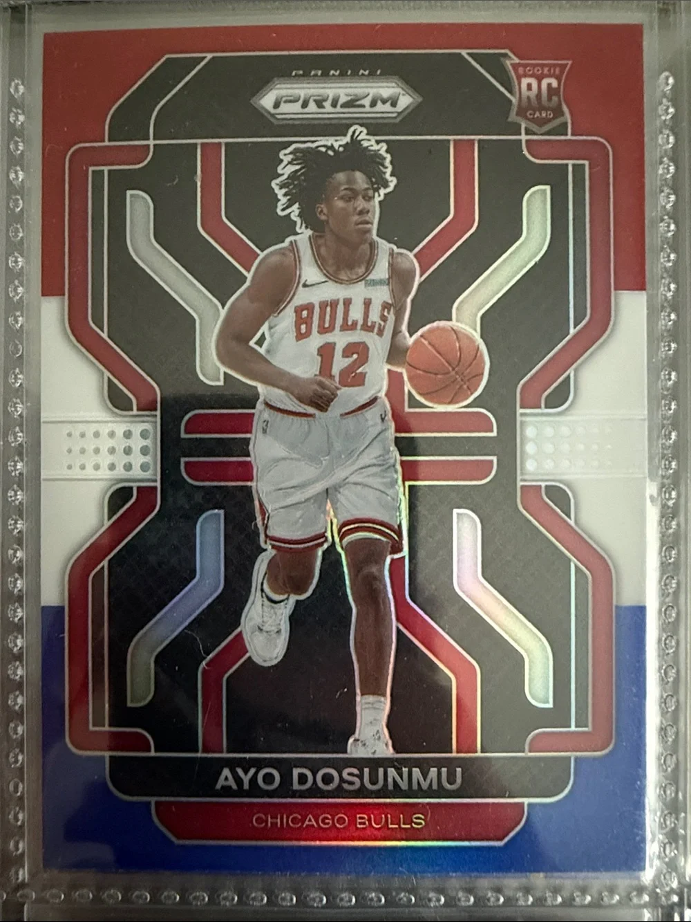 Ayo Dosunmu Chicago Bulls Basketball Card - Red/White/Blue